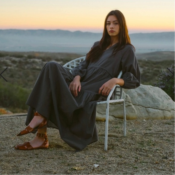 Anthropologie Dresses & Skirts - NWOT, Lyra Organic Cotton Tiered Maxi Dress in Blue, size XS